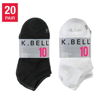 Bell Ladies No Show Sock - Multi (20-Pair)