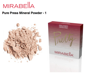 Mirabella Pure Press Mineral Powder Medium Coverage Foundation - I - ADDROS.COM