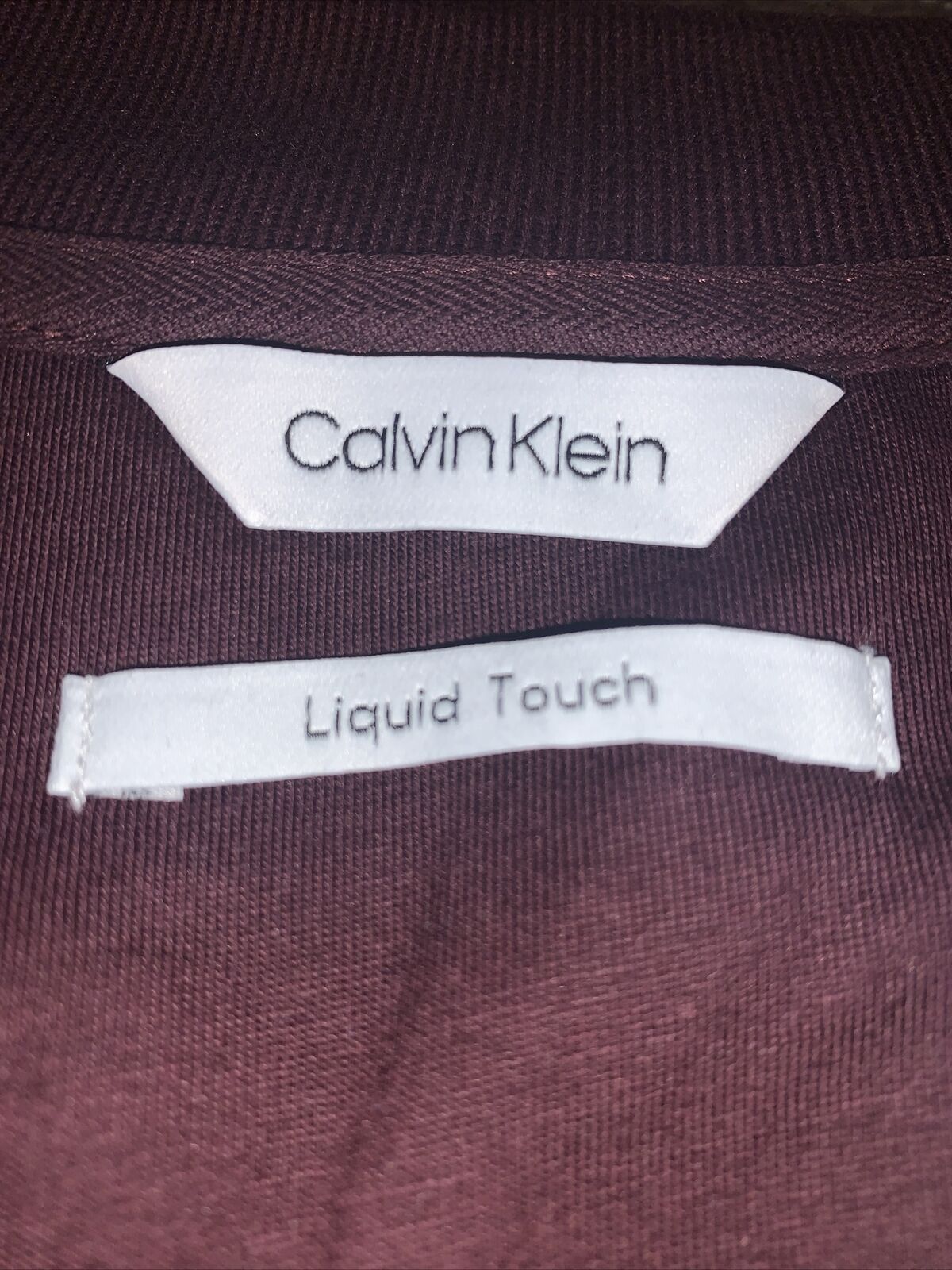 Calvin Klein Mens Liquid Touch Cotton Polo - LARGE