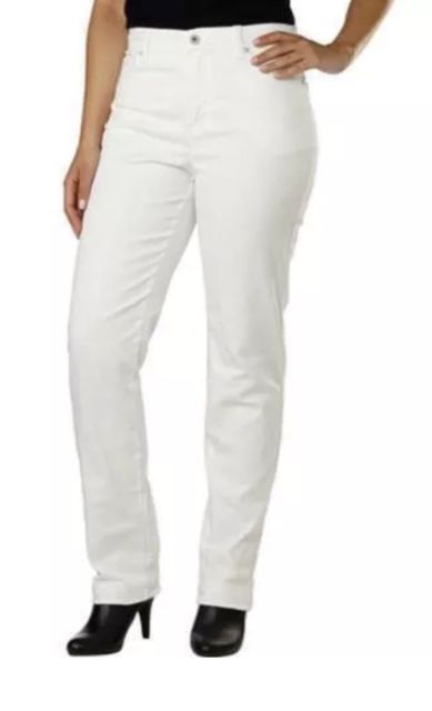Gloria Vanderbilt White Amanda Slimming Jeans - ADDROS.COM