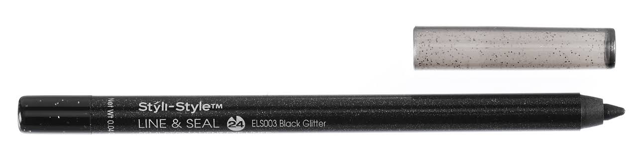 Styli-Style Line & Seal Semi-Permanent Eye Liner - Black Glitter (ELS003) - ADDROS.COM