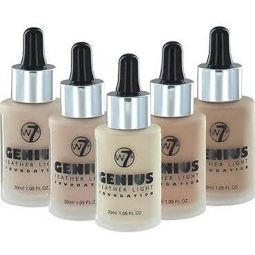 W7 Cosmetics Genius Feather Light Foundation - 1.05 Fl Oz (30 ml) - ADDROS.COM