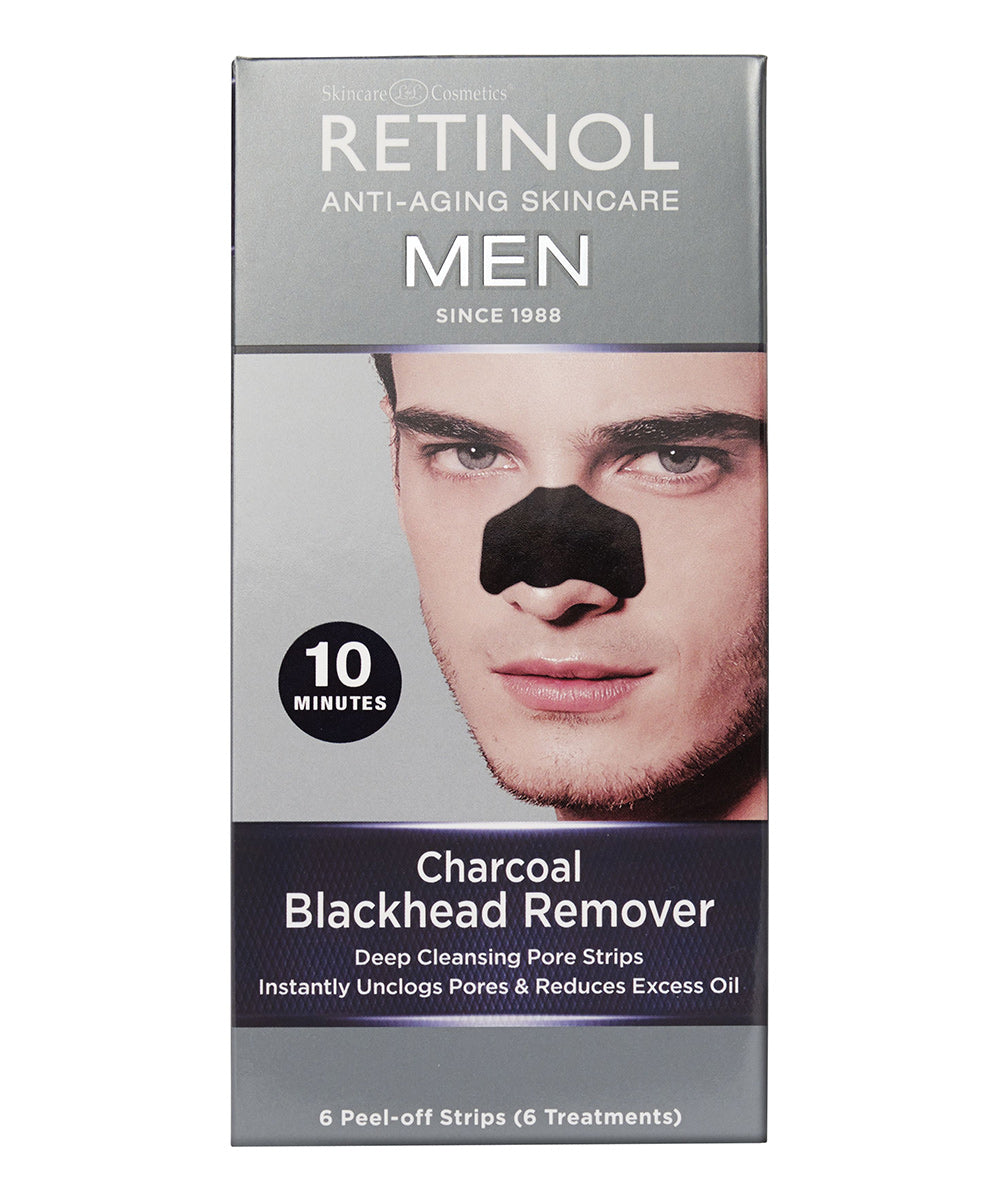 RETINOL Men - Charcoal Blackhead Remover - 6 strips - ADDROS.COM